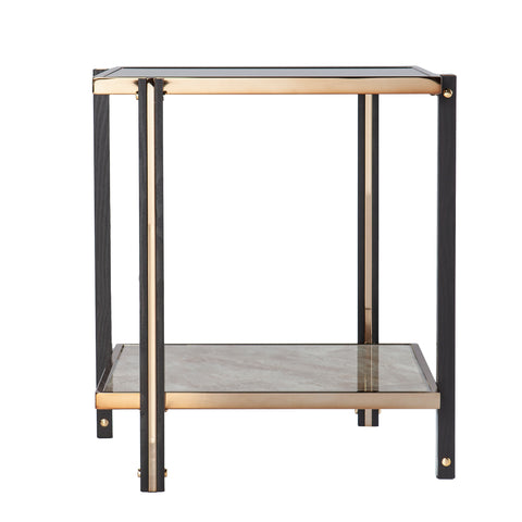 Image of Thornsett End Table w/ Mirrored Top