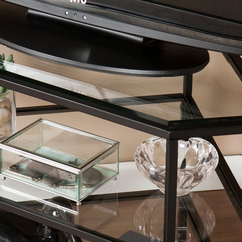 Image of TV stand accommodates flat screen TV up to 32.5" W Image 2