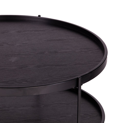 Image of Round coffee table w/ storage Image 6