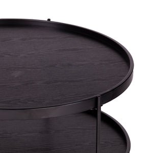 Round coffee table w/ storage Image 6