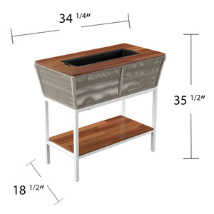 Outdoor serving station w/ drink compartment Image 7