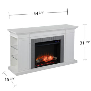 Electric fireplace w/ storage Image 7