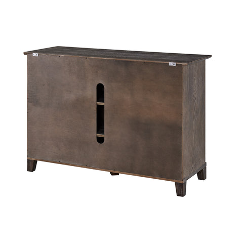 Image of Multifunctional media stand with sliding barn doors Image 9