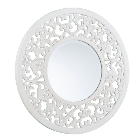 Image of Round mirror with decorative trim Image 4