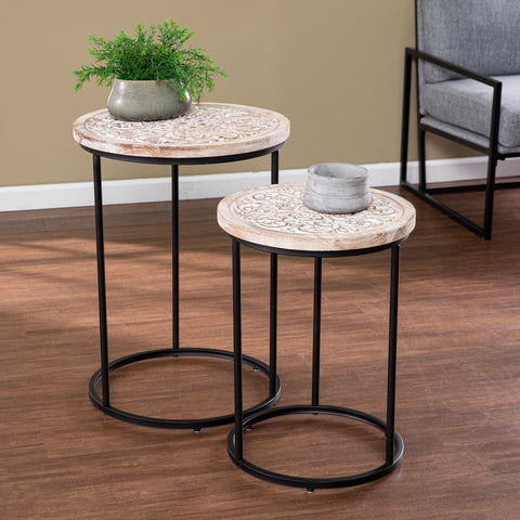 Image of Pair of matching side tables Image 1