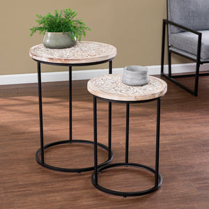 Pair of matching side tables Image 1