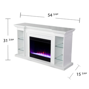 Fireplace curio w/ color changing flames Image 8
