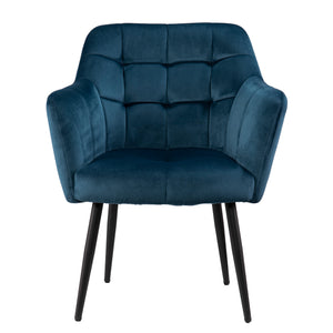 Velvet club chair or accent seat Image 3