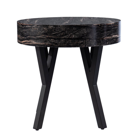 Image of Modern round side table Image 3