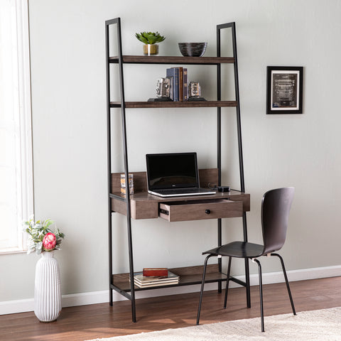 Image of Ladder-style writing desk w/ storage Image 3