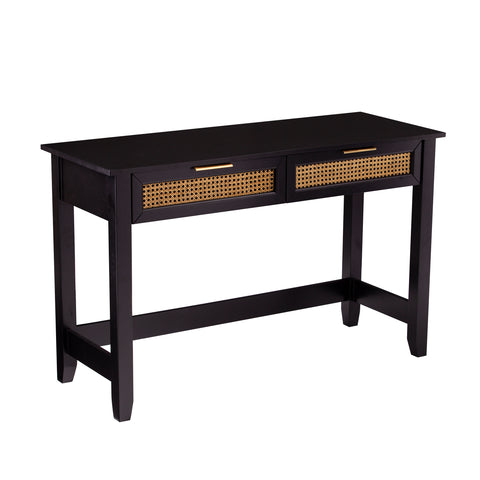 Image of Two-tone entryway table w/ storage Image 6