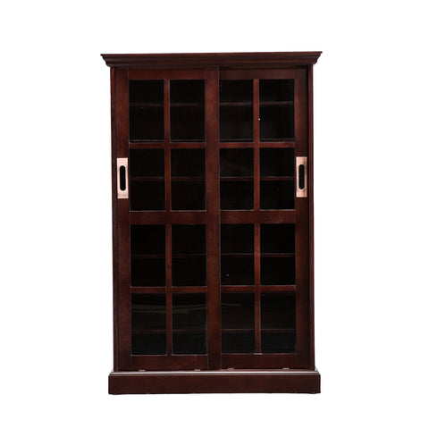 Freestanding media cabinet with sliding doors Image 9