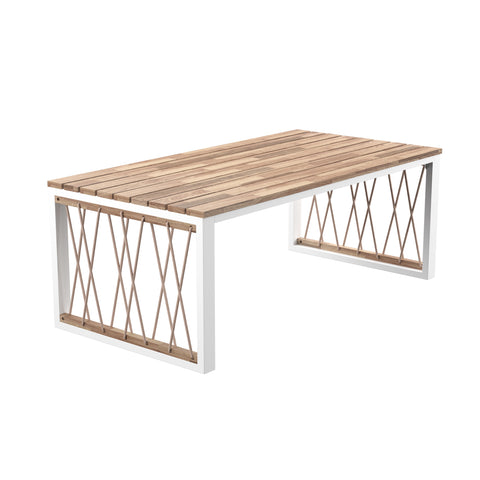 Image of Slatted outdoor coffee table Image 3