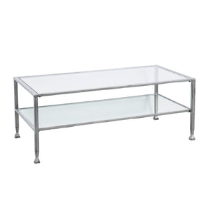 Simple metal and glass coffee table Image 4