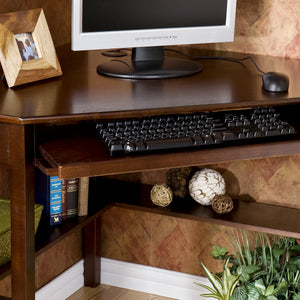 Corner computer desk with storage Image 2