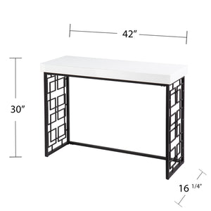 Modern glass-top console table Image 8