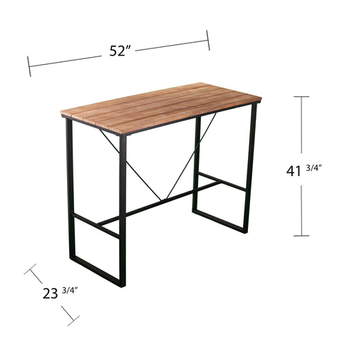 Image of Sleek bar-height dining table Image 9