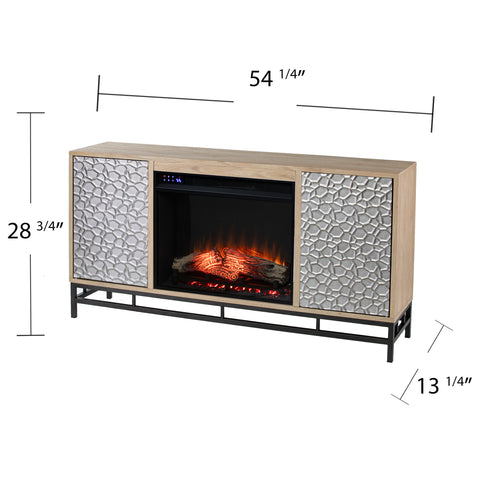 Image of Electric fireplace w/ media storage Image 10