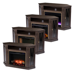Electric fireplace media console Image 10