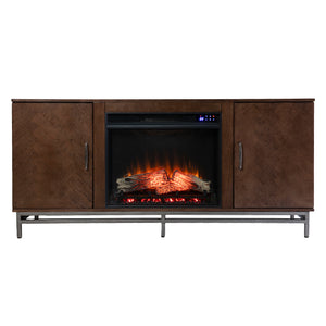 Low-profile fireplace w/ storage Image 2