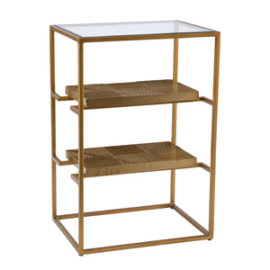 3-tier accent table w/ glass top Image 4