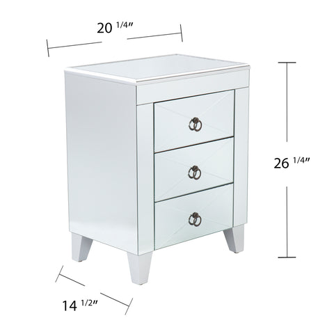 Image of Mirrored side table with storage Image 10