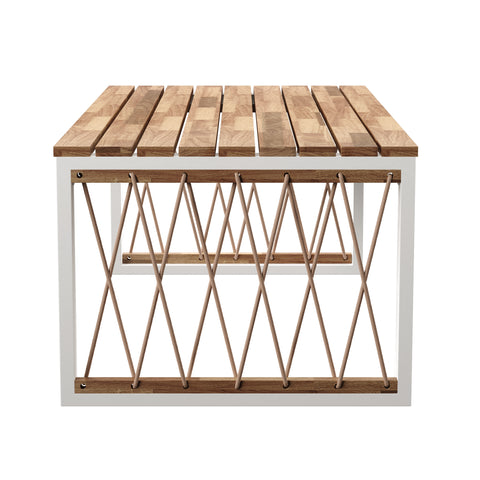 Image of Slatted outdoor coffee table Image 8