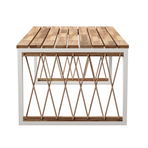 Slatted outdoor coffee table Image 8