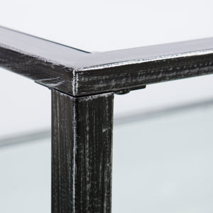 Simple metal and glass coffee table Image 9