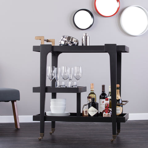 Image of 3-tier bar or serving cart Image 1