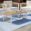 Slatted outdoor coffee table Image 1