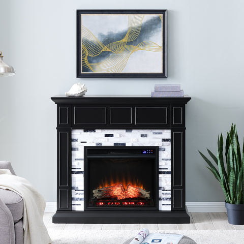 Image of Authentic marble fireplace mantel Image 1