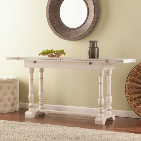 Image of Convertible console to dining table Image 3