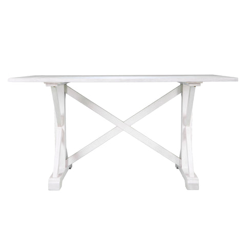 Shabby chic inspired rectangular dining table Image 3