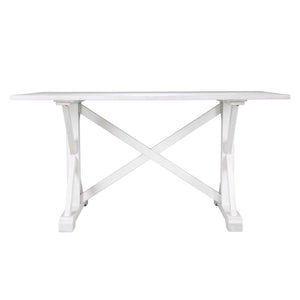Shabby chic inspired rectangular dining table Image 3