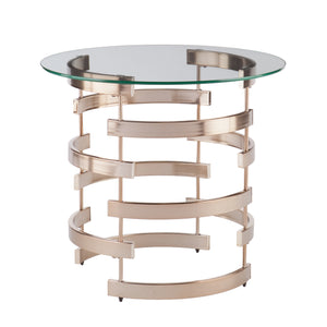 Round, tempered glass tabletop Image 3