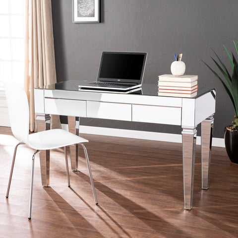 Image of Elegant, fully mirrored writing desk Image 1