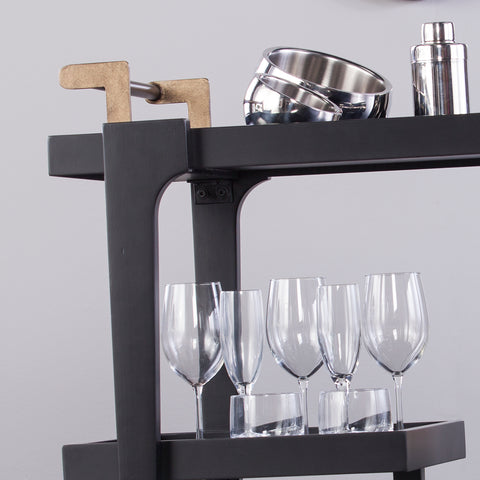 Image of 3-tier bar or serving cart Image 3