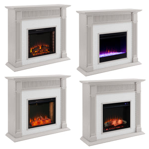 Fireplace mantel w/ ceramic tile surround Image 5