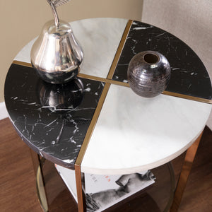 Round two-tone side table Image 2