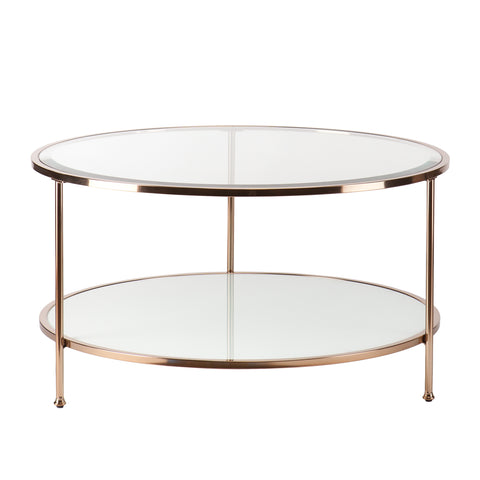 Image of Round two-tier coffee table Image 2