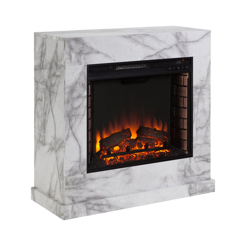 Image of Faux marble fireplace mantel Image 5
