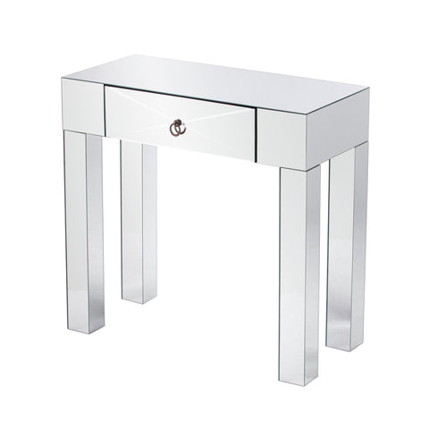 Image of Mirrored entry or sofa table with storage Image 8