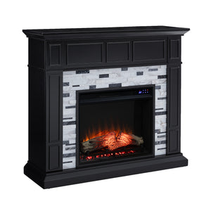 Authentic marble fireplace mantel Image 4