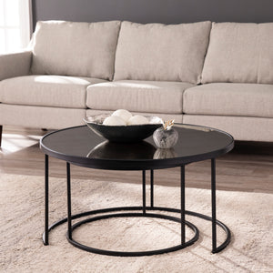 Pair of nesting coffee tables Image 1
