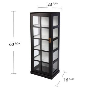 Display curio cabinet w/ glass doors Image 9