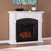 Two-tone hued electric fireplace Image 1