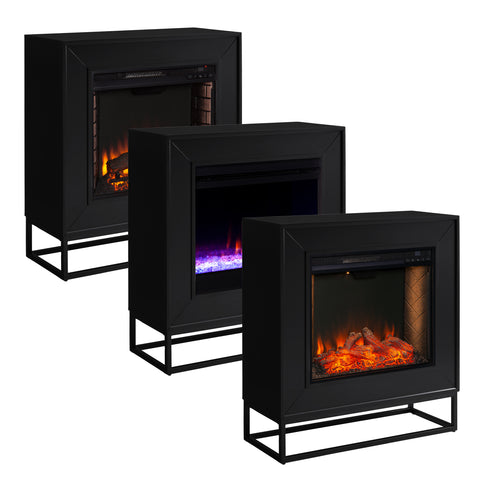 Image of Modern electric fireplace mantel Image 9