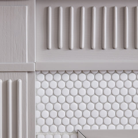 Image of Fireplace mantel w/ ceramic tile surround Image 7