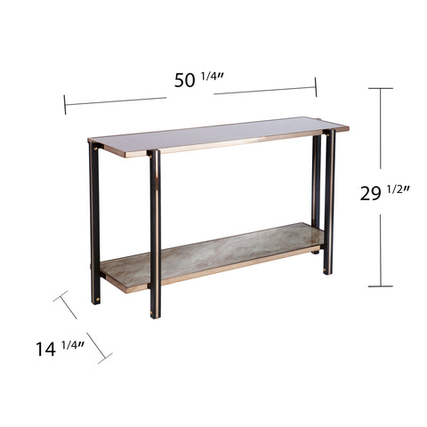 Image of Thornsett Console Table w/ Mirrored Top
